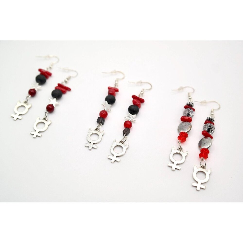 Devil Venus Symbol Earrings